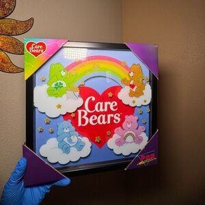 Care Bears Frame Portrait Rainbow Heart Glitter